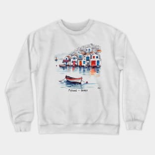 Mykonos Greece Graphic Tee | Little Venice Crewneck Sweatshirt